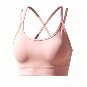 Crisscross back padded Yoga bra