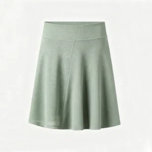 Color block mesh tennis skort