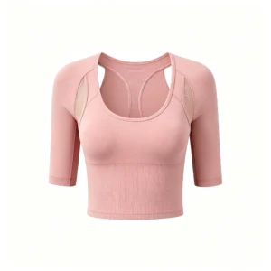 3/4 Sleeve mesh cutout workout Yoga top
